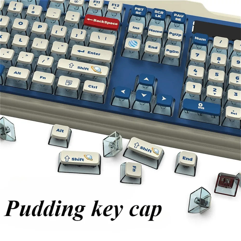 ASA Blue Planet Keycaps PBT 116 keys, personalized, sublimation adaptation Customized mechanical keyboard accessories