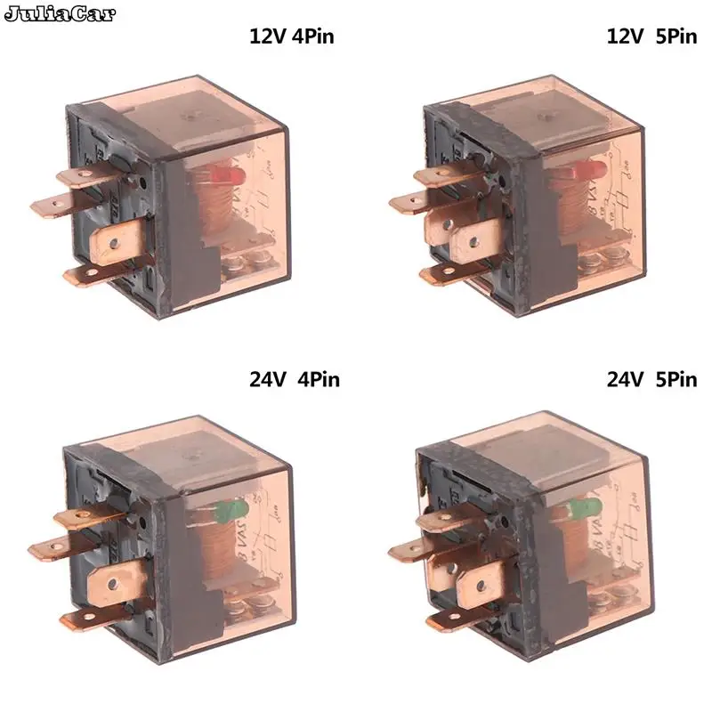 Waterproof Automotive Relay 12/24V 80A 4/5Pin SPDT Car Control Device Car Relays