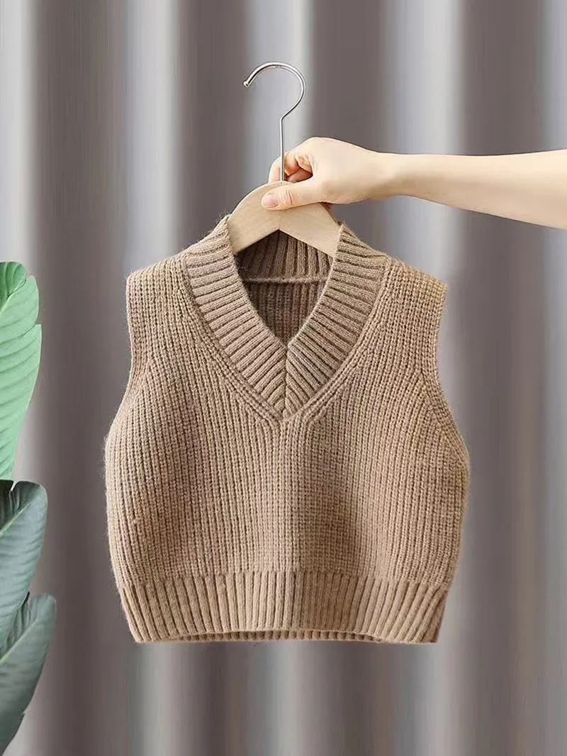 

Autumn Spring Boy Girl Sweater Rocket Cardigan Kid Clothing Sleeveless Buttons Baby Costume 1-9 Years Children Sweater