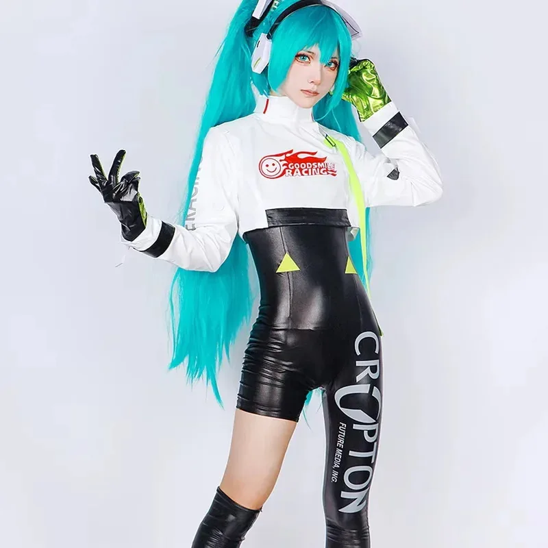 

Anime Mikuu 2022 Racing Cosplay Costumes Women Game Hatsune Miku Anime Clothes Cosplay