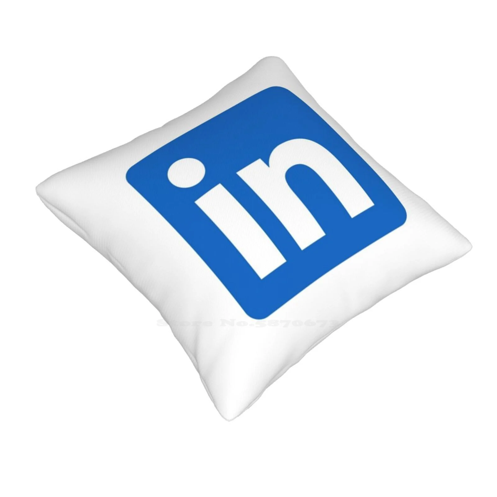 Linkedin Corporation Logo Icon Gift For Linkedin Fan Throw Cushion Pillow Cover Linkedin Icon Linkedin Costume Linkedin Fan