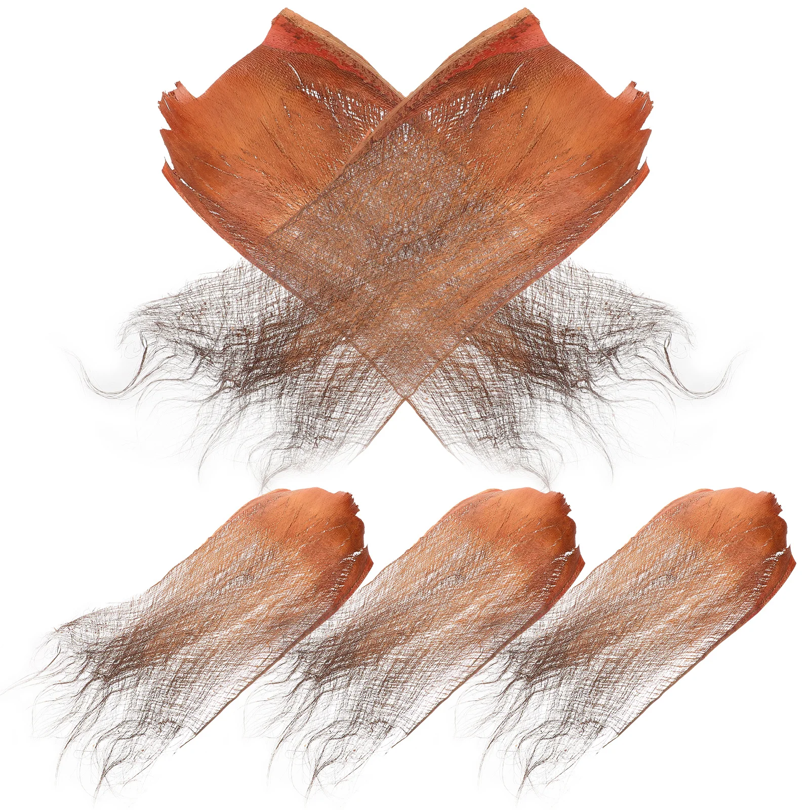 

5 Sheets Natural Palm Tree Flake Spawning Nests for Aquarium Fish Tank Decorations Background Bark Planting Platform