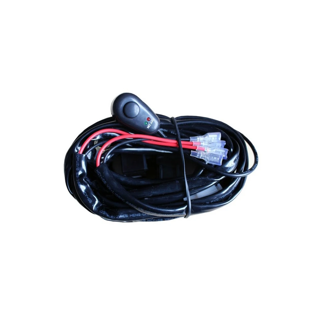 

Universal Wiring Harness Kit For 2 Lights Fuse On-off Switch 12v 40a Relay 180 Watt / 300w For 4-52 Inch Led Work Light Bar