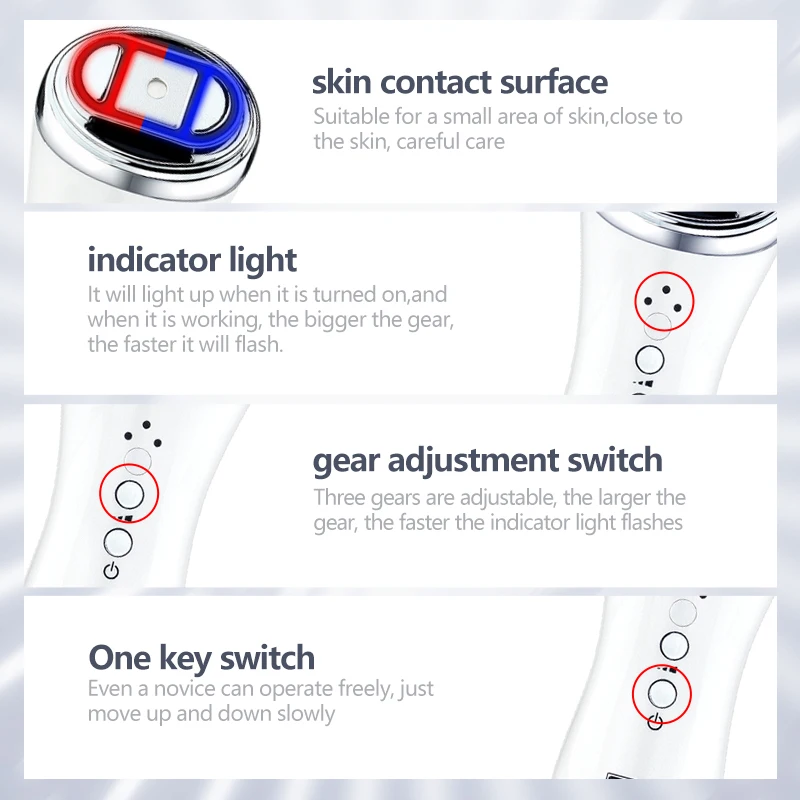 Frequency Face Skin Care Rejuvenation Wrinkle Removal Lifting Tightening Facial Physical Body Massage Beauty Machine