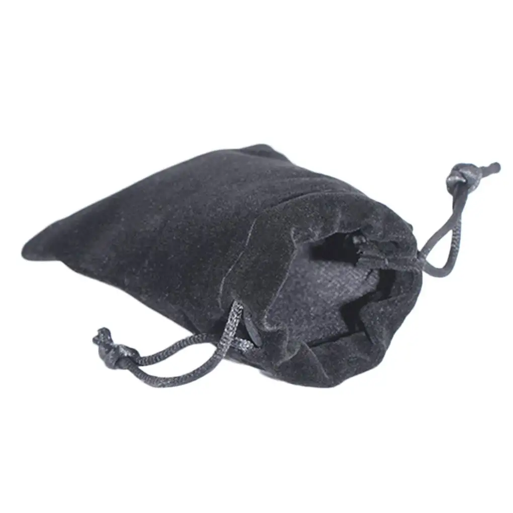 Mini Drawstring Storage Bag Pouch Lint Portable Phone Jewery Storing Package Coin Purse Black