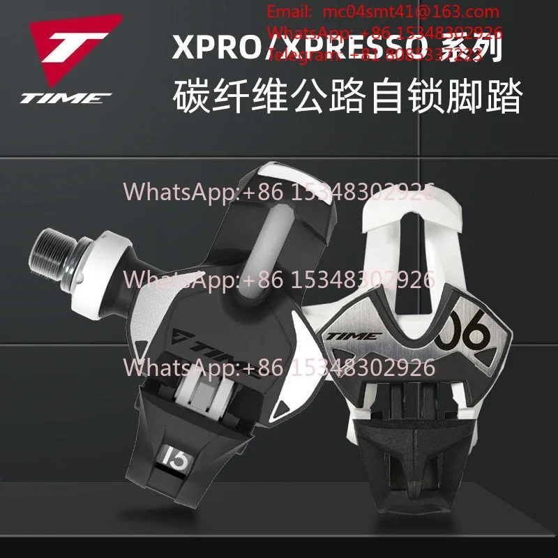 Lightweight Carbon TIME XPro XPRESSO Road Cycling Clipless Pedal, Bicycle Self-lock Pedal with Cleats