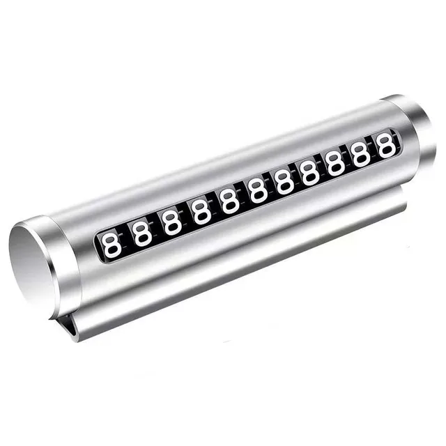 Car Temporary Parking Number Plate Black/Silver/Blue Aluminium Alloy Material Roller Adjustable Car Parking Plate Car Supplies 5 Car Temporary Parking Number Plate Black/Silver/Blue Aluminium Alloy Material Roller Adjustable Car Parking Plate Car Supplies 5