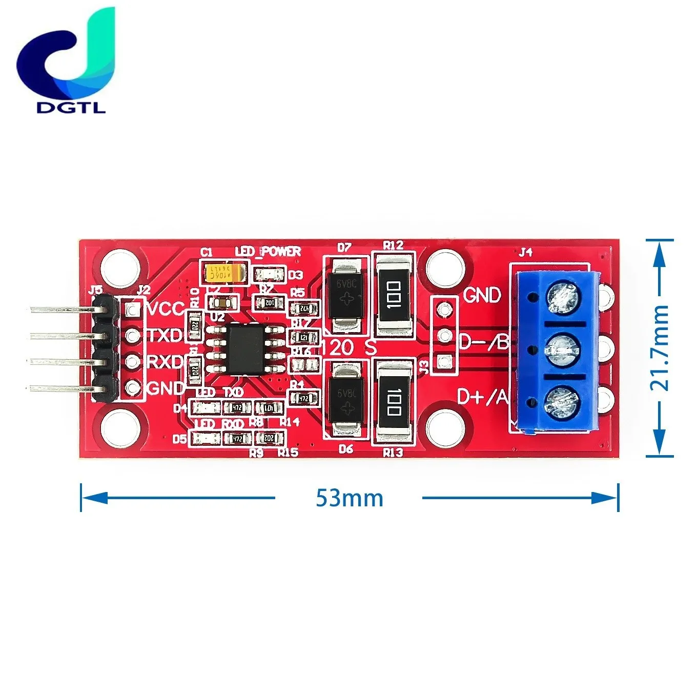 MCU TTL to RS485 module 485 to serial port UART level switching hardware automatic control flow