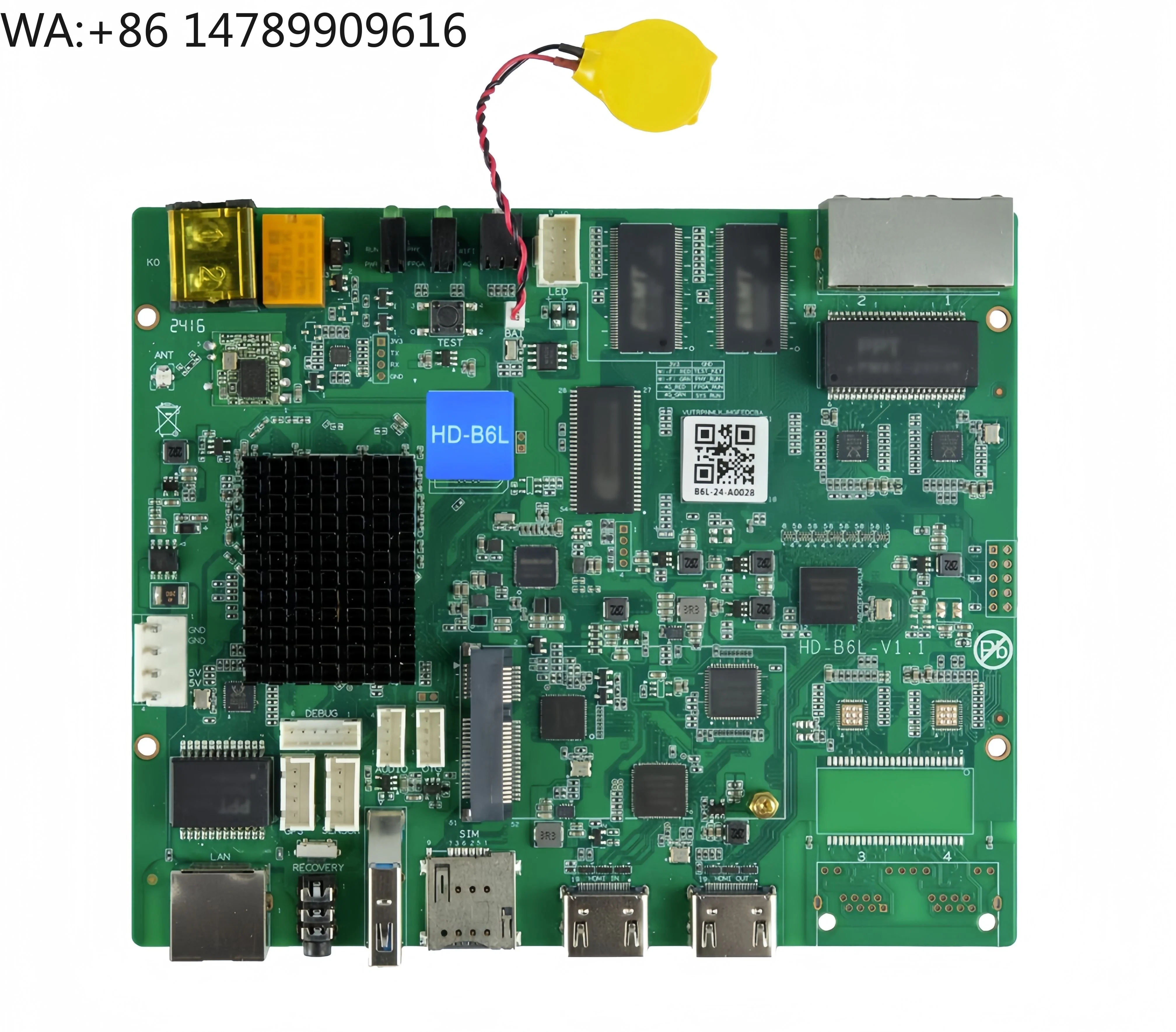 HUIDU HD-B6L Video Scaling Function Control Card for Synchronous Asynchronous Playback Special Advertising LCD Boards