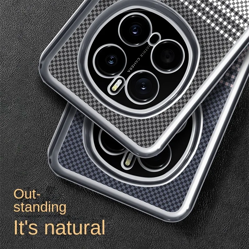 بالنسبة لحافظات الهاتف Honor Magic 7 و7 Pro المطلية بالكهرباء، تتميز بتصميم سطح من الجلد الصناعي بملمس كيفلر، #6