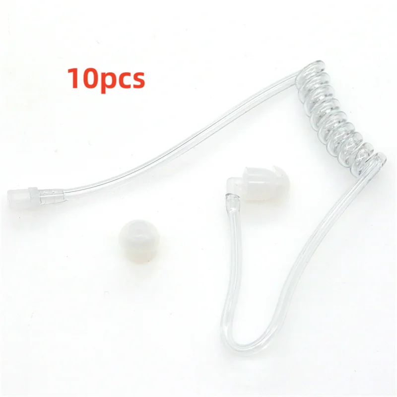 1/5/10Pcs Replacement Acoustic Coil Air Tube for Motorola Baofeng Kenwood Two Way Radios Walkie Talkie PTT Mic Earpieces Headset