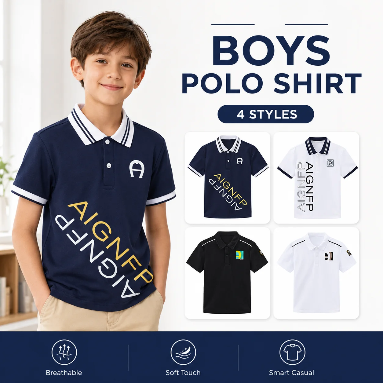 boys summer clothes fashion trend New kids polo shirt breathable Vacation Sports child lapel tops cotton children short sleeves