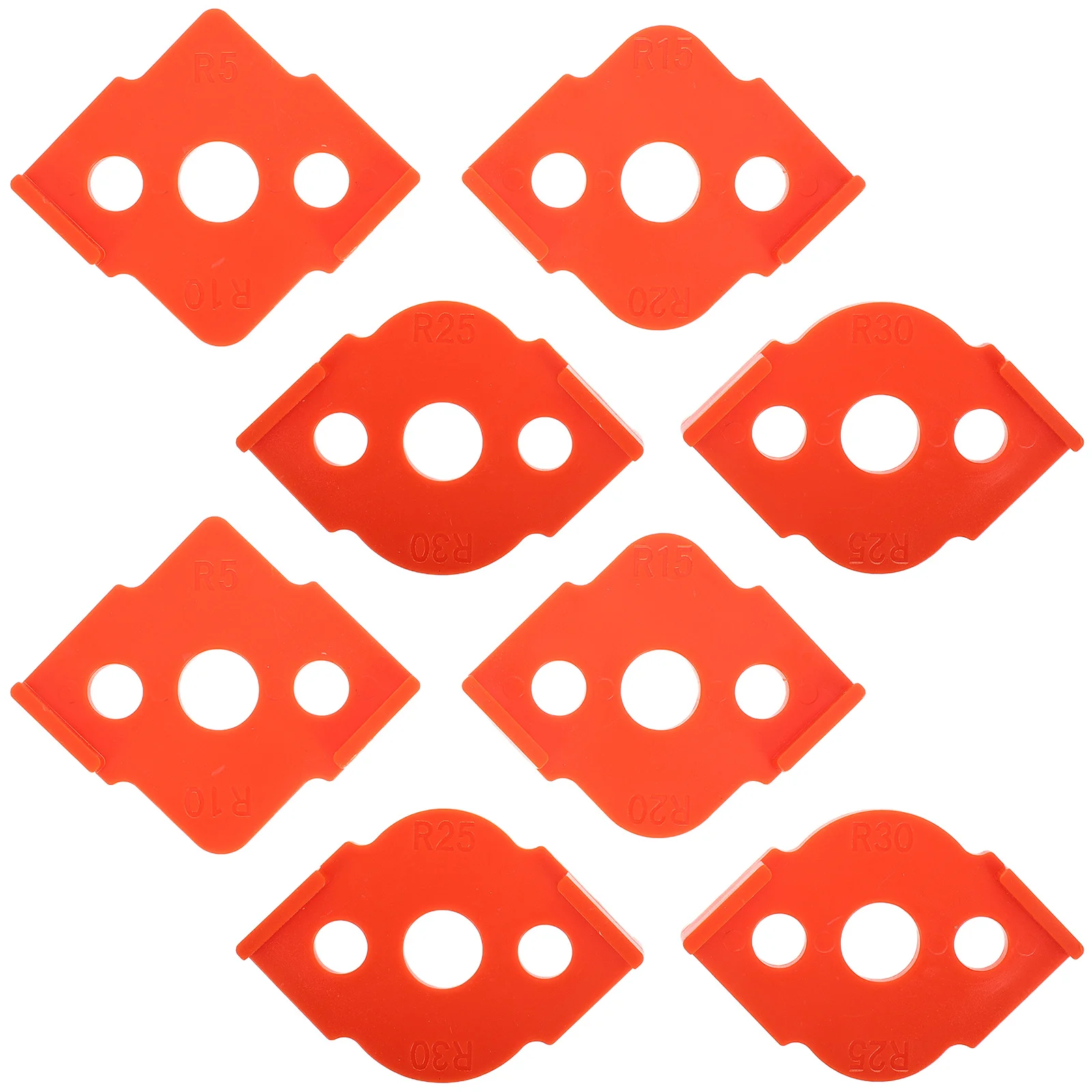 

8Pcs Woodworking Round Corner Radius Templates Router Jig Precise Trimming Portable DIY Tools Round Corner Radius Template