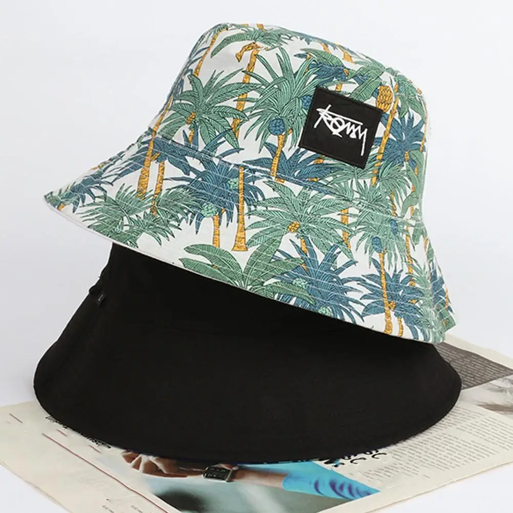 Unisex Letter Embroidery Printing Personality Bucket Hats Fishermen Caps Outdoor Casual Cap Sunscreen Hat