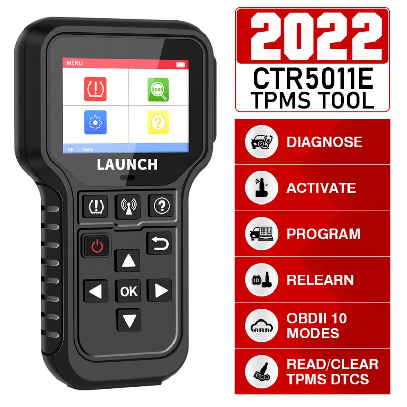 X431 CRT5011E Pressure Diagnostic Tool Clear Tire DTCs Reset Activation Programing TPMS Sensors