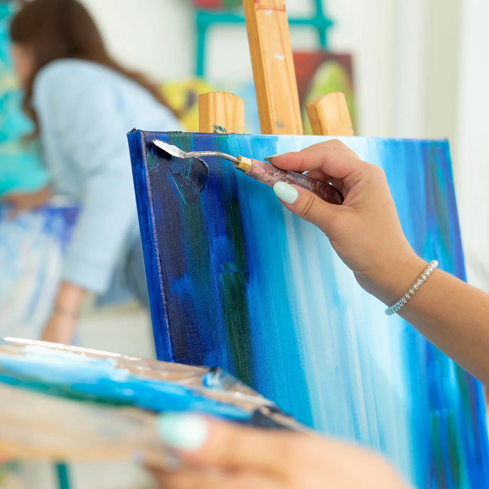 6-40 قطعة بيضاء فارغة مربع الفنان قماش الصنوبر لوح خشبي الإطار القطن الفنان قماش لوحات للرسم الزيتي الاكريليك المائية