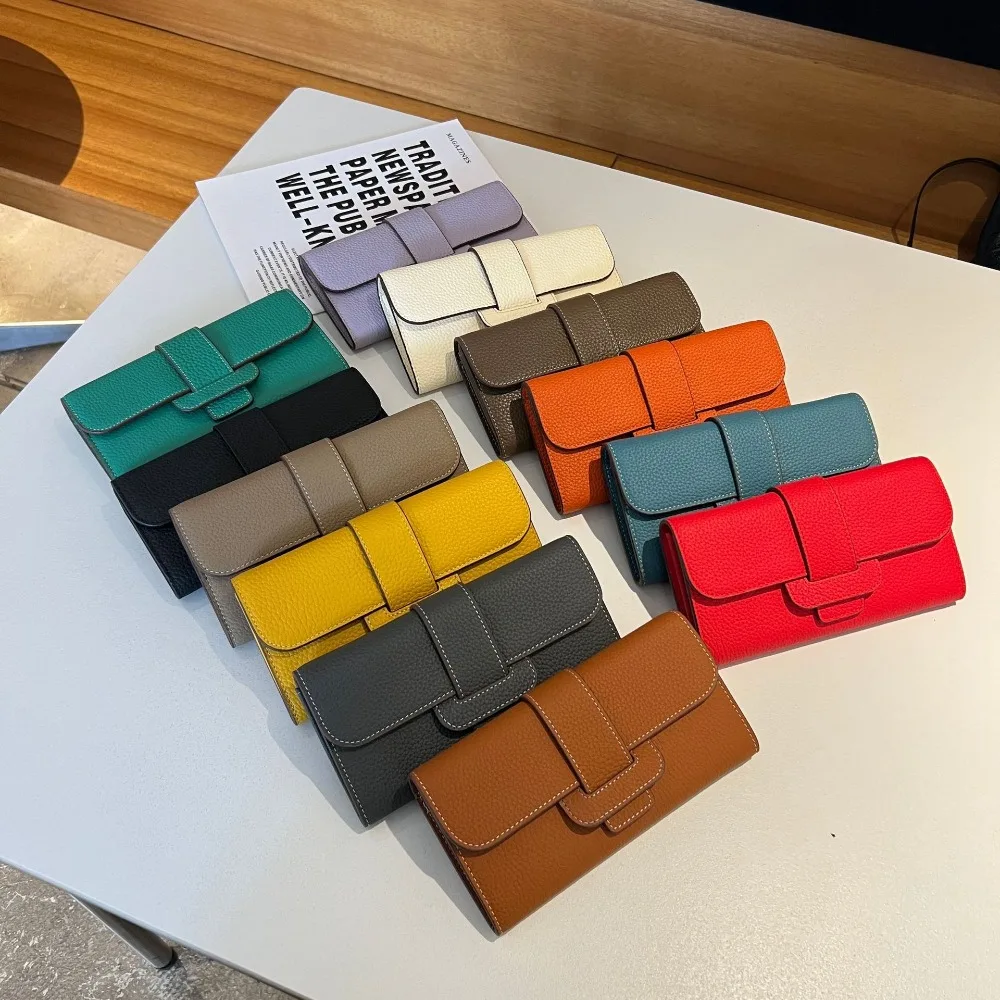 

Кошелек первого слоя из воловьей кожи, женская сумка-мессенджер из натуральной кожи с цепочкой, большая вместительная сумка для нескольких карт, сумка для мобильного телефона