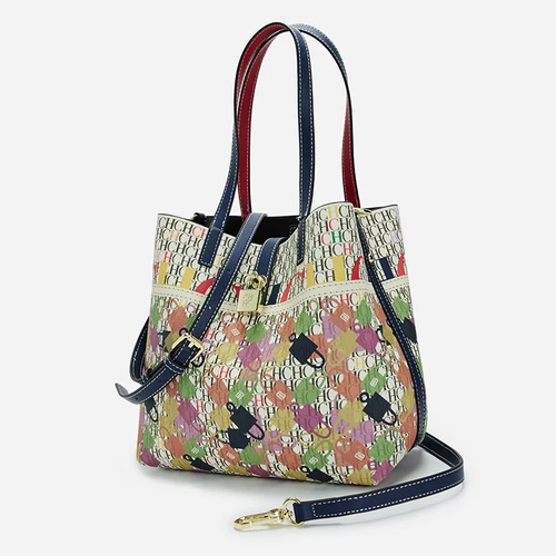 Imagen 2 del producto CH-Bolso de hombro con diseño de letras y diseño clásico, bandolera de alta calidad, elegante, a la moda, de gran capacidad