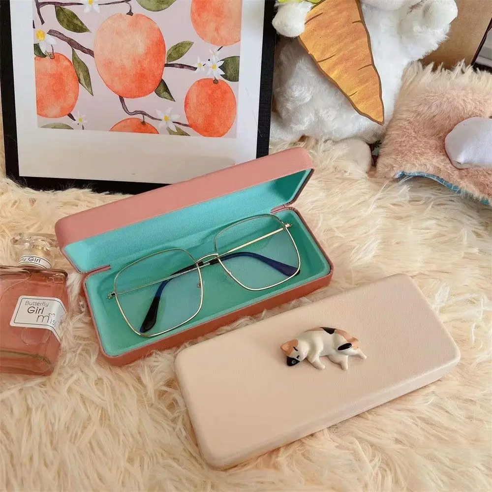 

Cream Color Cat Sunglasses Box Eyeglasses Case Eyewear Case Glasses Case Glasses Protective Eyeglasses Holder Eyeglasses Holder
