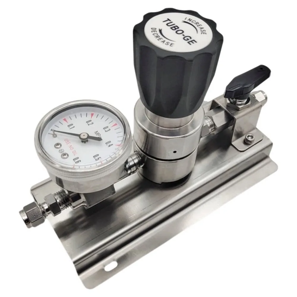 Single table pressure reducing valve, axial panel type pressure reducer, laboratory special gas end point control panel