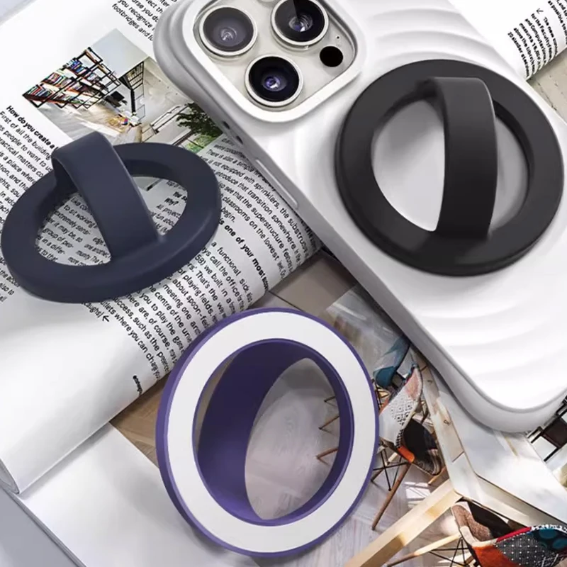 

Магнитный держатель для кольца для телефона, съемное магнитное кольцо для телефона, водонепроницаемый держатель для кольца из жидкого силикона