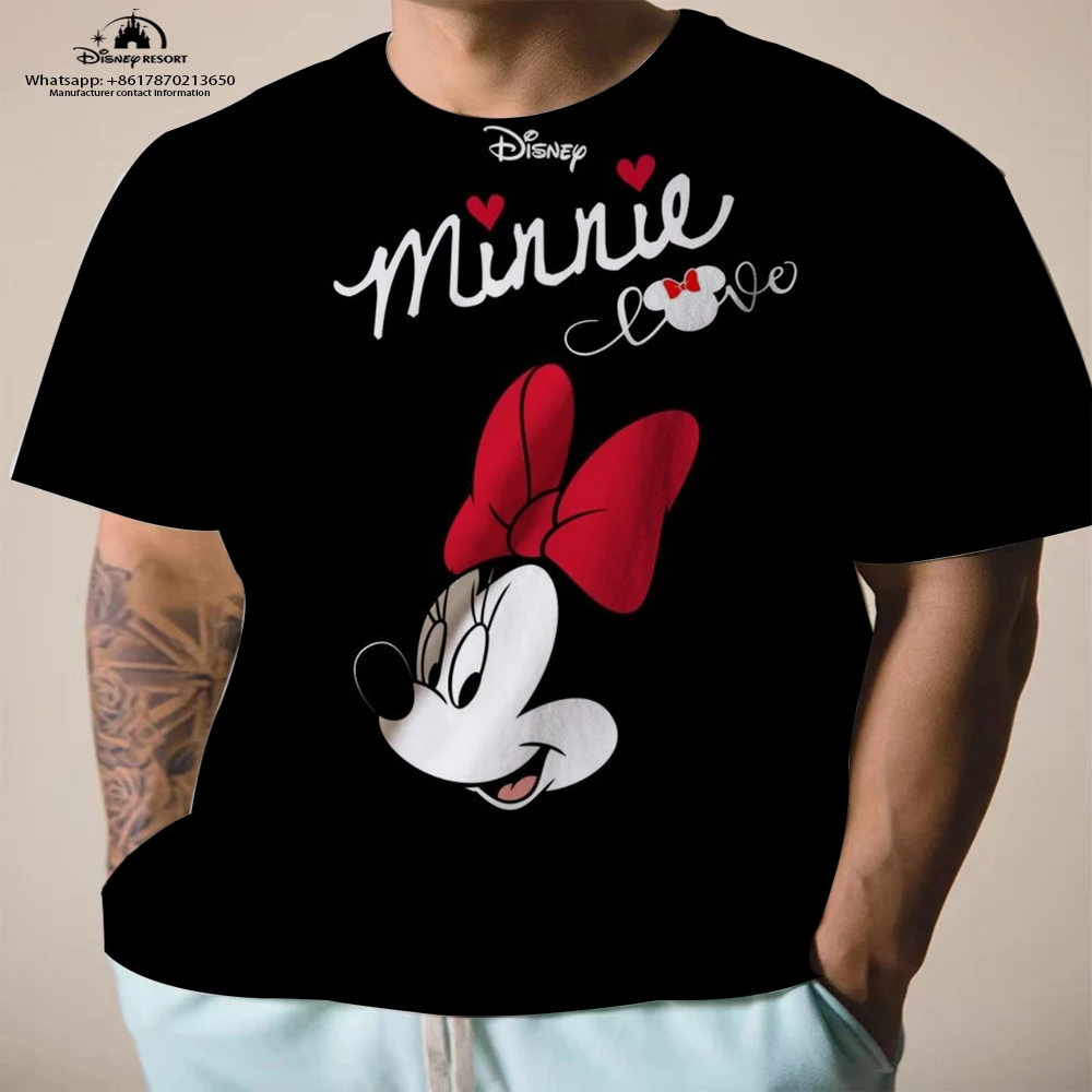 Street Mickey Minnie anime summer best-selling new round neck youth T-shirt children's T-shirt short-sleeved Japanese top y2k