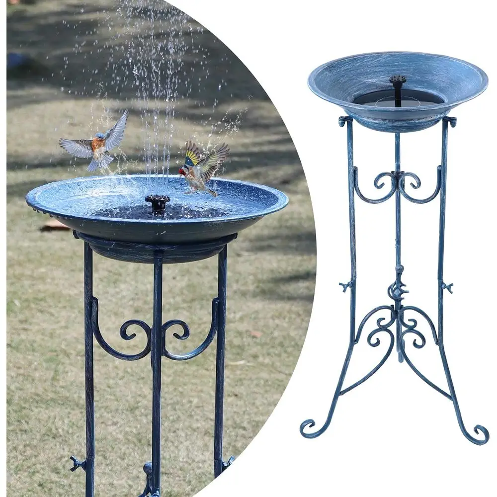 

Металлическая уличная кормушка-поилка для птиц с подставкой и комбинированным набором для купания птиц, для сада, газона, двора