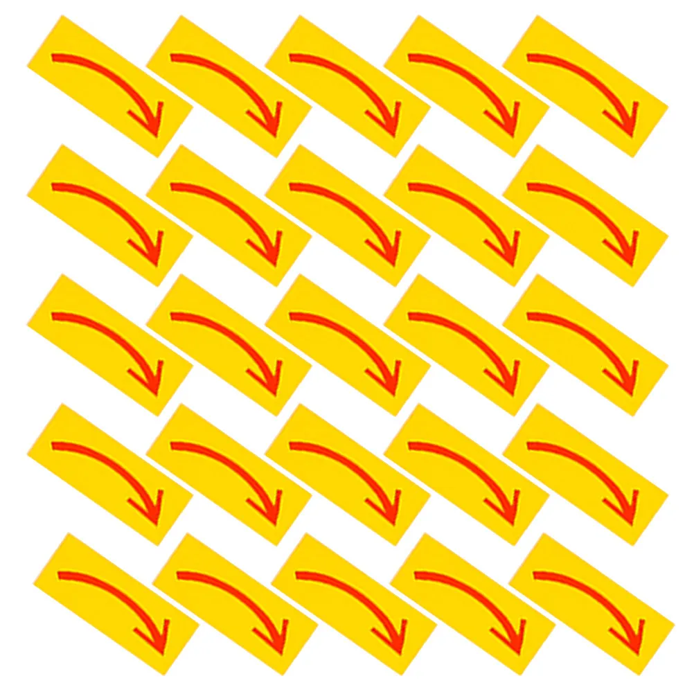 40Pcs Direction Indicator Stickers Strong Adhesive Waterproof Clockwise Arrow Decals for Factory Warehouse Safety Signs