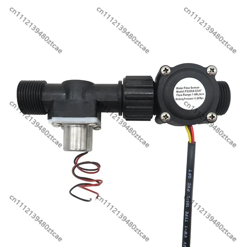 Household Kitchen Solenoid Valve, Magnetic Pulse Type, G3/4 Thread, Built-in Flow Sensor, Energy Saving & OEM Supported