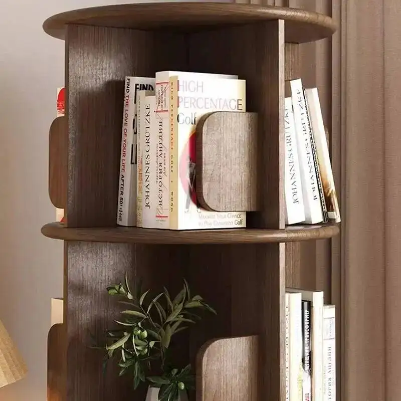 Estanteria Storage Bookshelf Book Shelf Items Rotary Organizer Wooden Bedroom Librero Mobile Libros Modular Furniture