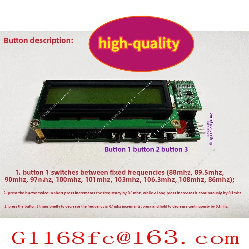 FM Transmitting Modul  FM Stereo Digital Transmitter Wireless Microphone Microphone Circuit Board  Part