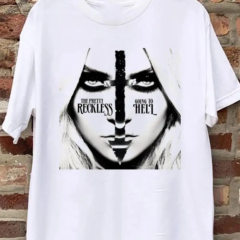 Camiseta The Pretty Reckless Going To Hell branca S 5XL HD285