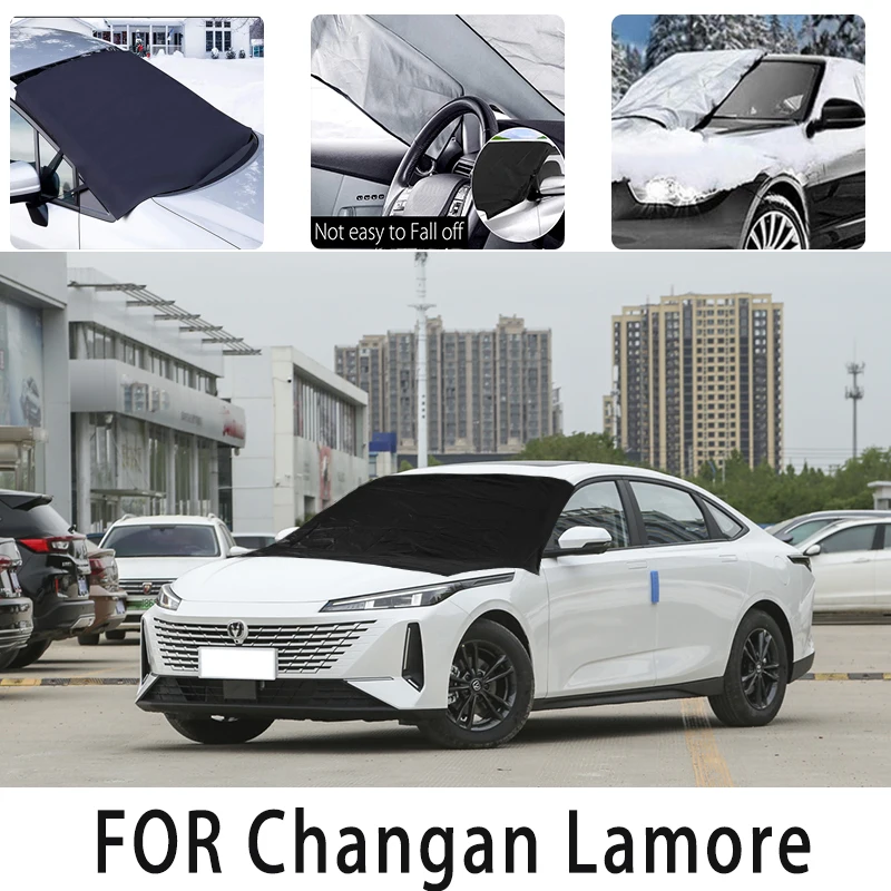 Car snow cover front cover for Changan Lamore snowprotection heat insulation  Sunscreen wind  Frost prevention car accessories