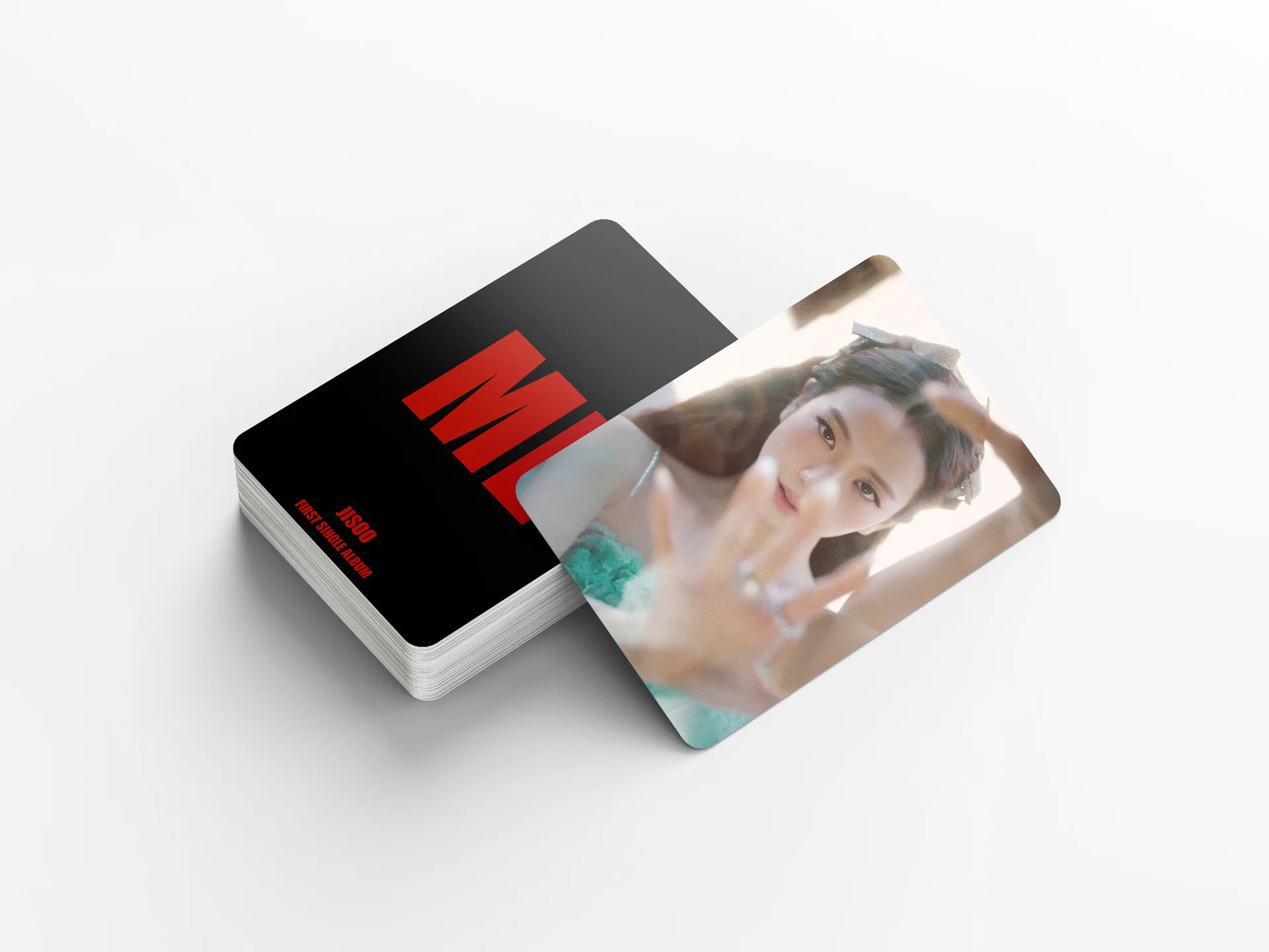 Imagem -06 - Cartões Lomo Kpop Paraconjunto de Cartões de Impressão Fotográfica Jisoo ME Photocard Coleção Solo Flower 55 Pcs Fãs