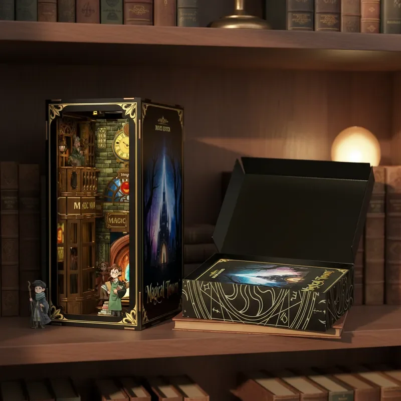 العمارة الجديدة 3D اللبنات الخشبية ماجيك تاون شارع المشهد MOC الإبداعية سطح المكتب الجمعية هدية عيد الميلاد هدايا عيد الميلاد