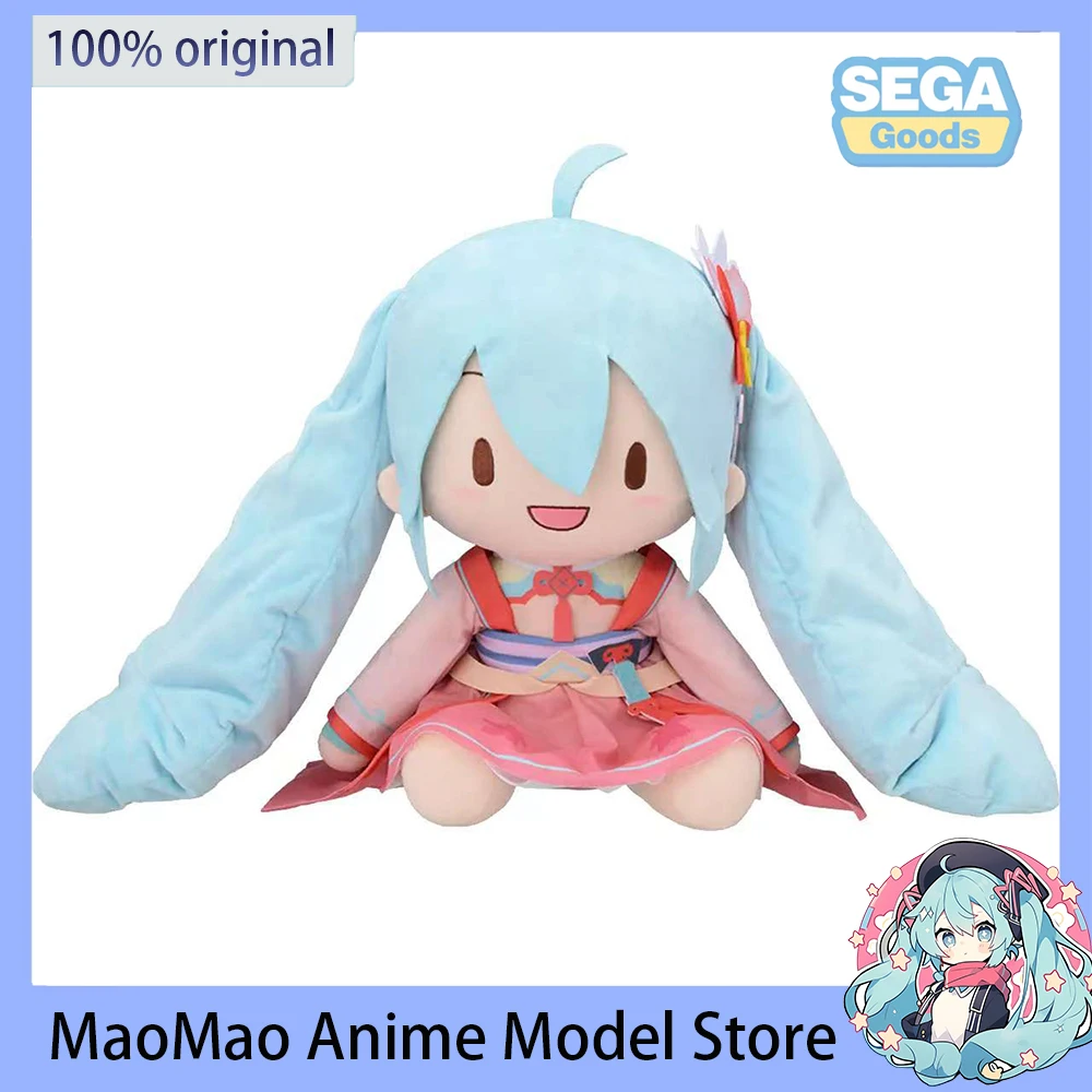 

В наличии оригинальная плюшевая кукла SEGA Hatsune Miku Fuwa Petit L, 40 см, детская кукла, подушка, коллекционный подарок, мультяшные украшения для дома