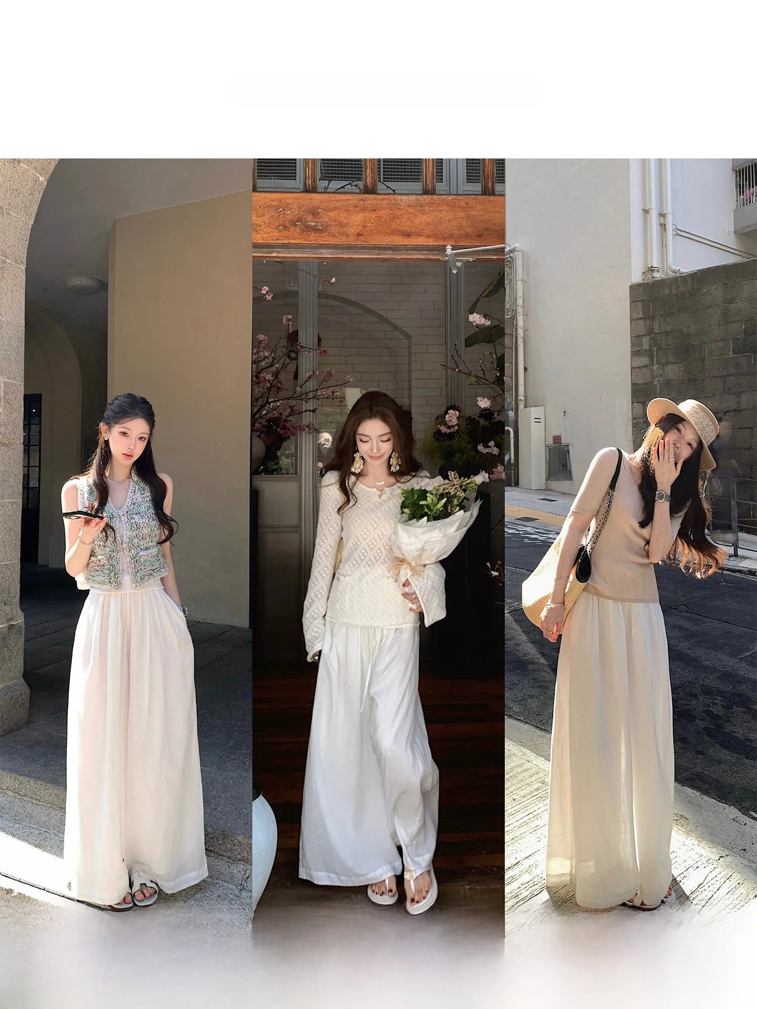 

Lilylikes Casual Wide Leg Pants Loose Comfortable Freedom Sensation Lazy Person's Loose Fit Spring Summer Natural Waist