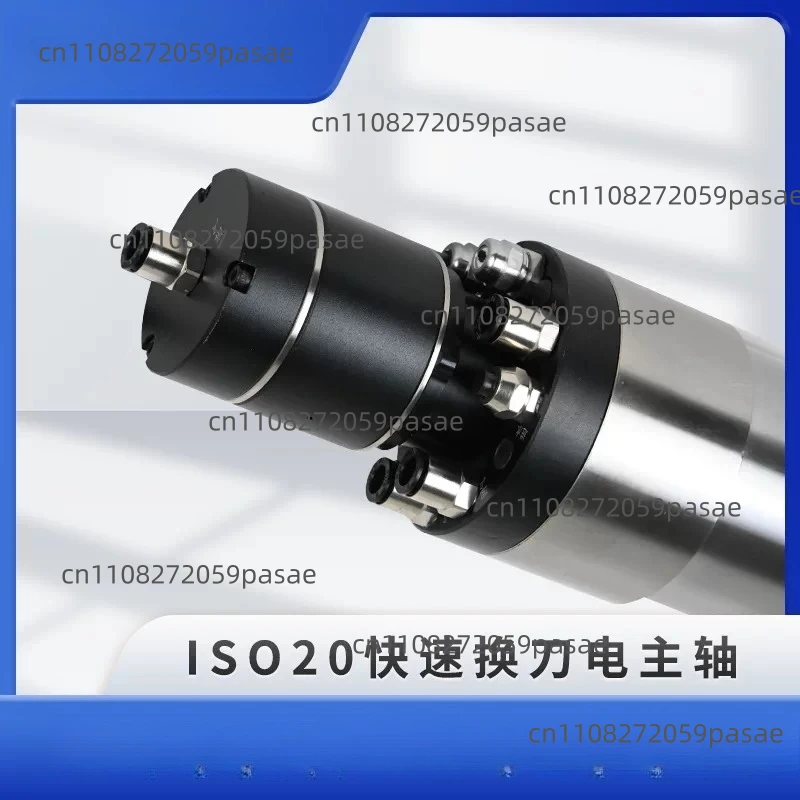 2.2kw 24000 rpm, 40000rpm diameter 80mm ISO20 pneumatic tool change spindle, high-speed electric spindle for engraving machine
