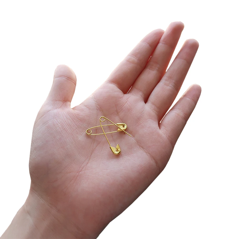 

350pcs Pins Assorted Sizes Small Golden Buckle Butterfly Nickel Durable Craft Sewing Use Safety Assorted Pin Set