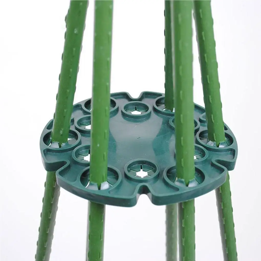 

5 Pcs Garden Frame Plant Support Trellis Stakes Tray Rack Gardening Supplies Cane Holder Climbing Plants Cucumbers