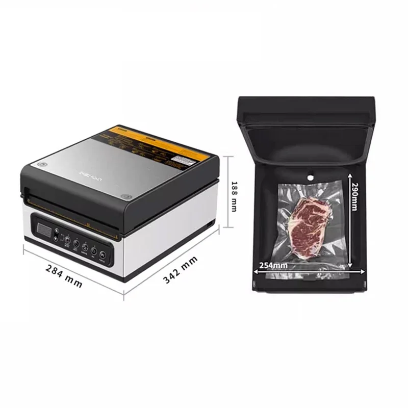 

High Efficiency Intelligent Adjustable Bag Size Durable External Pumping Mode Pure Liquid Sauce Powder Vacuum Packaging Machine