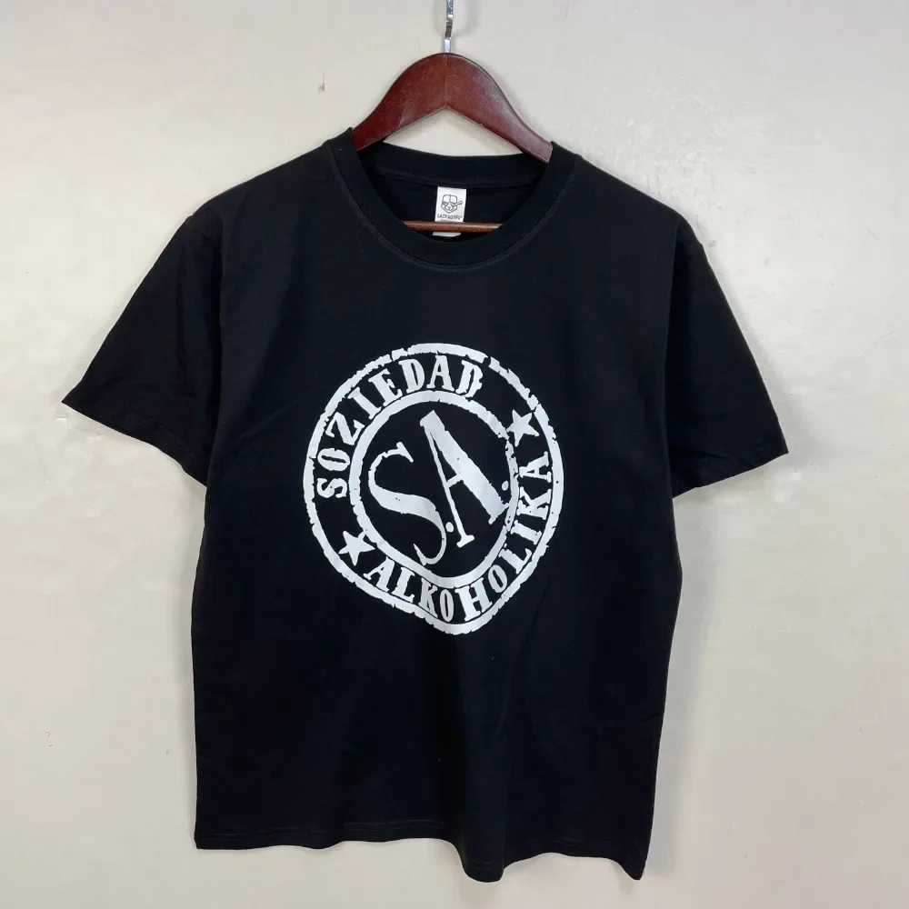 Soziedad Alkoholika Man T-shirt Thrash Punk Rock Metal Band Fans T
