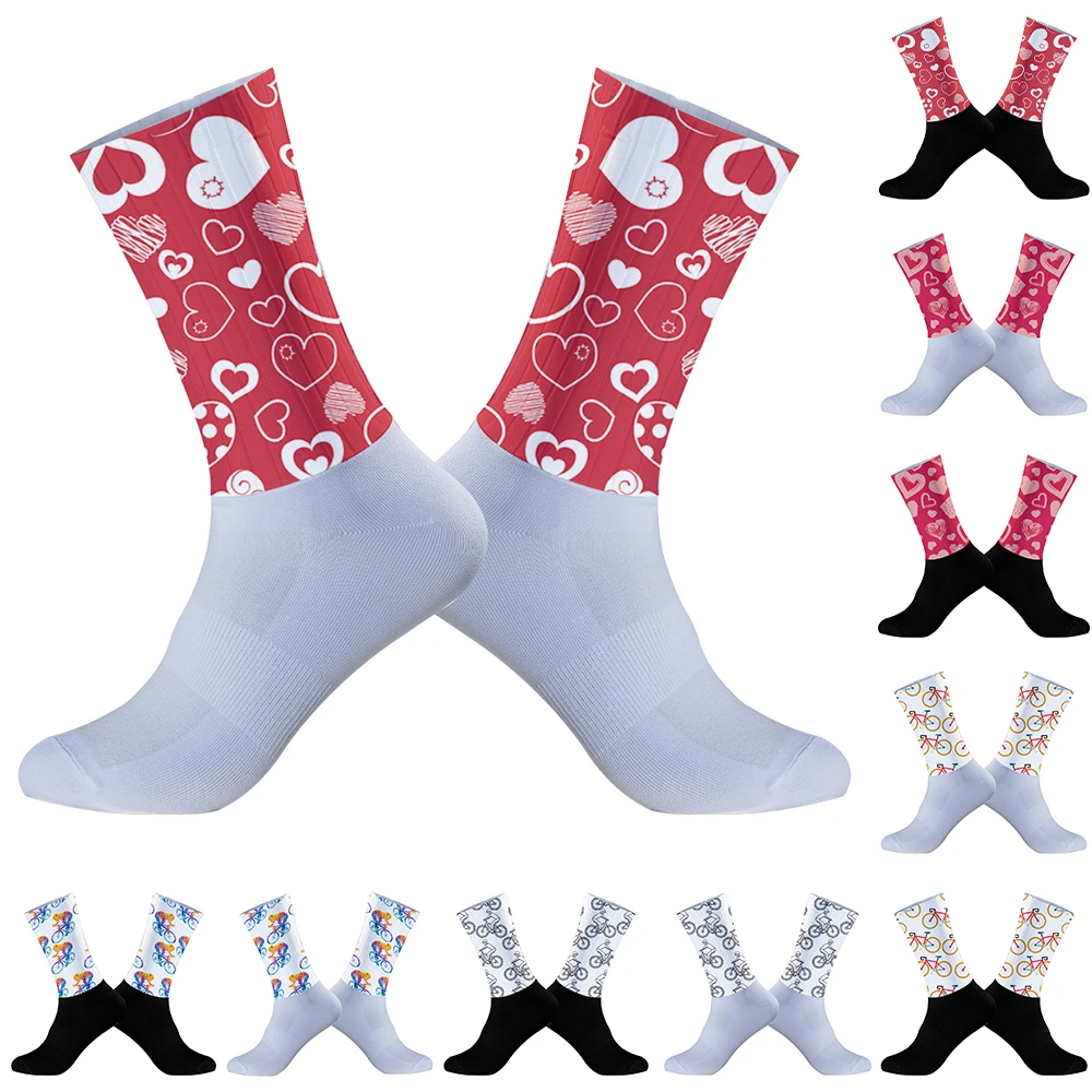 

Seamless Anti Slip Cycling Socks New Bike Team Socks Road Bicycle Socks Outdoor Bike socks 2024 New