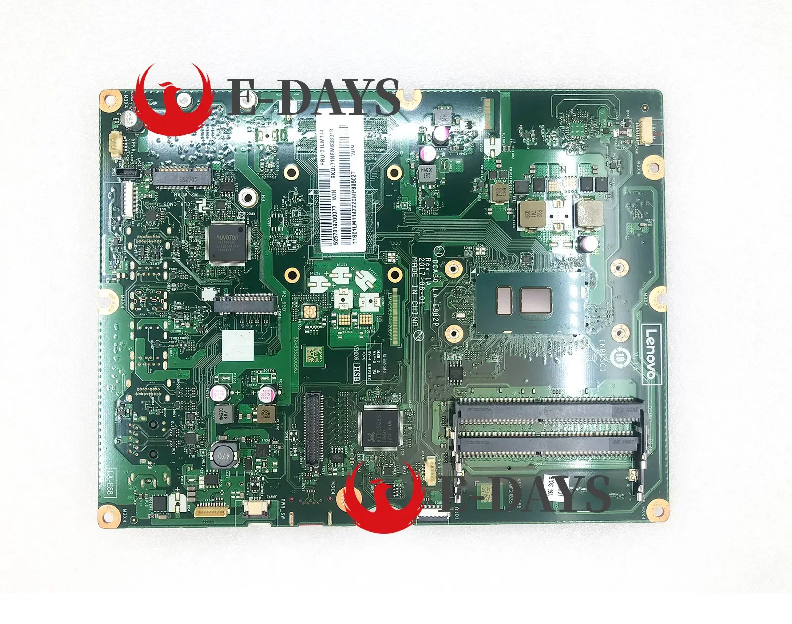

For Lenovo 520-22IKU All-in-One Motherboard LA-E882P Mainboard 4415U DDR3 Tested Ok