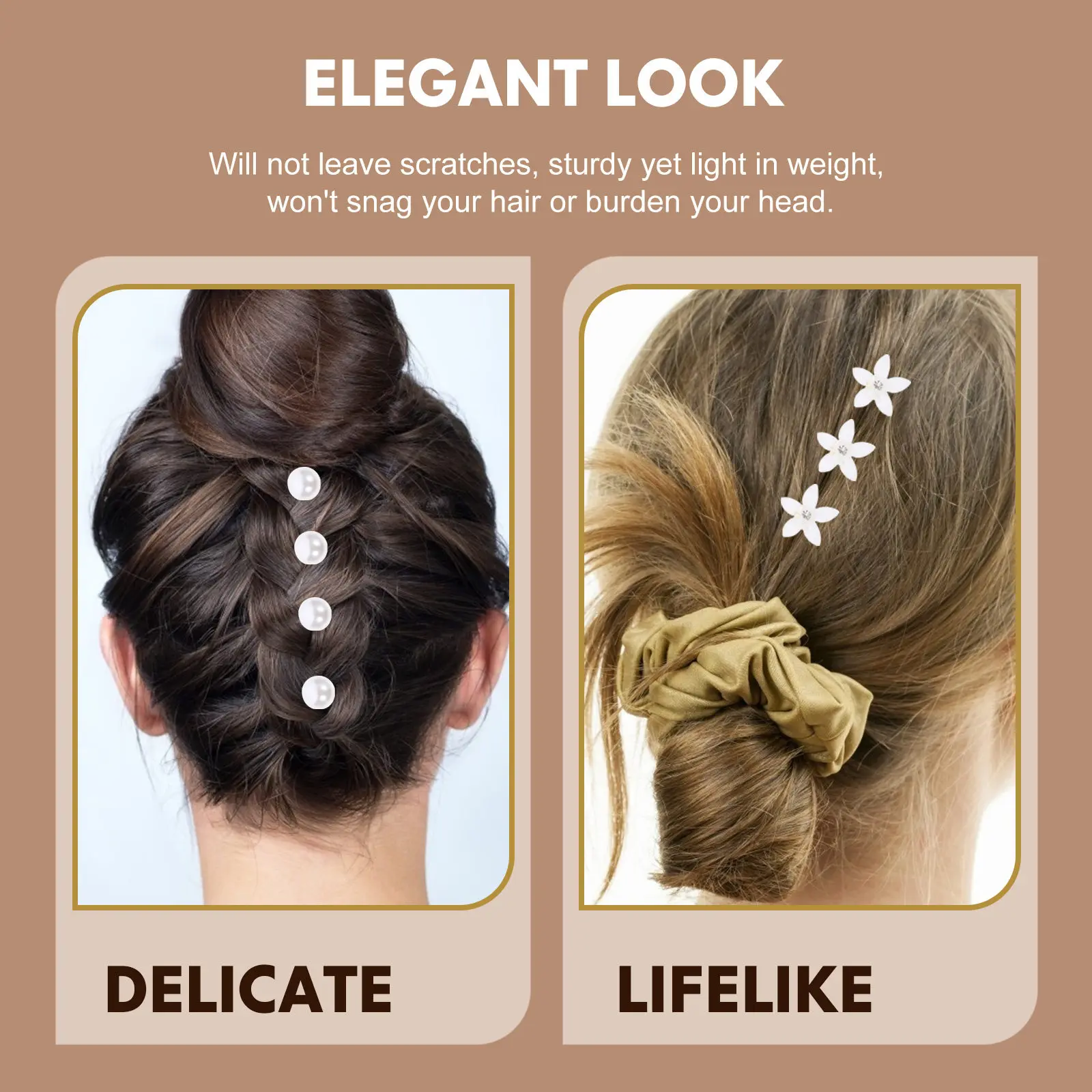 48 Pcs Decorative Hair Clips Decorations Weddings Bridal Accessories Bridesmaid