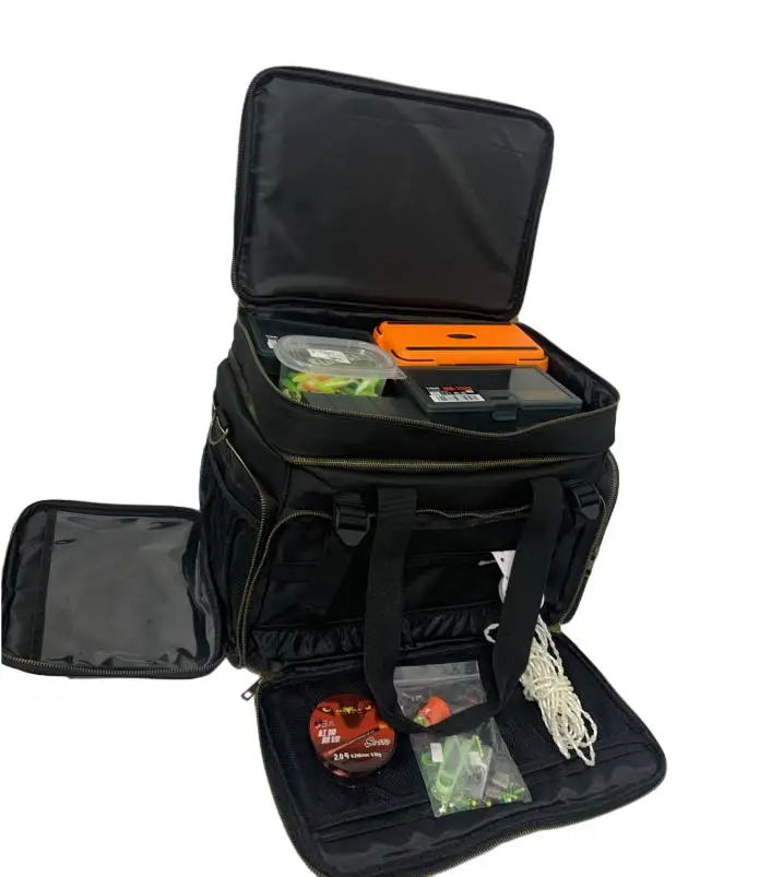 

Fishing tackle storage backpack Waterproof polyester material Fishing tackle storage bag Portable fishing storage bag