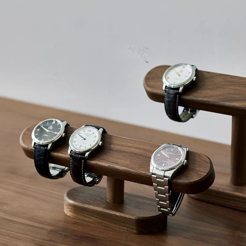 High-End Solid Wood Watch Display Stand, Multi-Function Jewelry Organizer for Bracelets & Necklaces