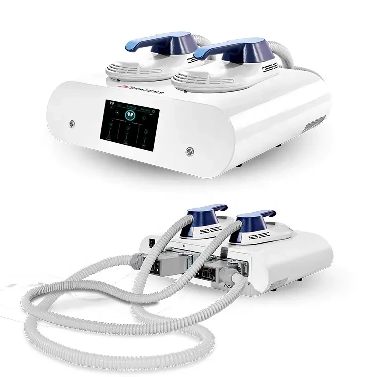 Mini Slimming Machine with 2 Handles Home Use EMS Muscle Sculpting & Fat Burning Stimulator Targets Body for Weight Loss