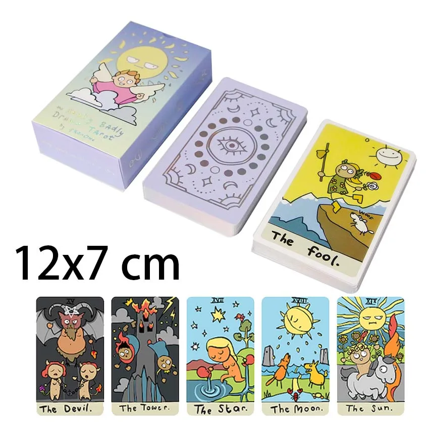 

12 X 7CM The Really Badly Drawn Tarot No Manual Card Game