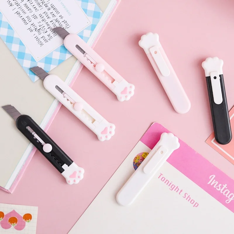 Tragbare Papier Cutter Kätzchen Kunst Cutter Mini Papier Cutter Utility Messer Student Kunst DIY Werkzeug Kreative Schreibwaren Schule Liefert